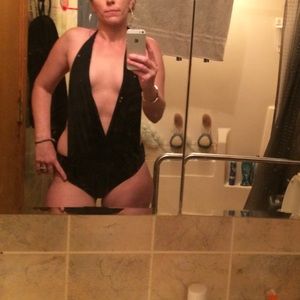 Black Halter One Piece Swimsuit
